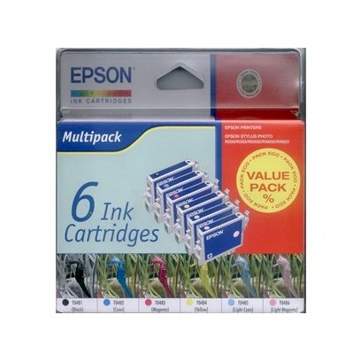 Komp. sada Epson T0481 + T0482 + T0483 + T0484 + T0485 + T0486 multipack (celkem 6ks)