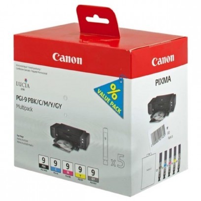 Sada Canon PGI-9 multipack PBK, C, M, Y, GY (5ks)