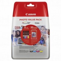 Sada Canon CLI-551XL multipack (4 ks) + 50ks fotopapírů