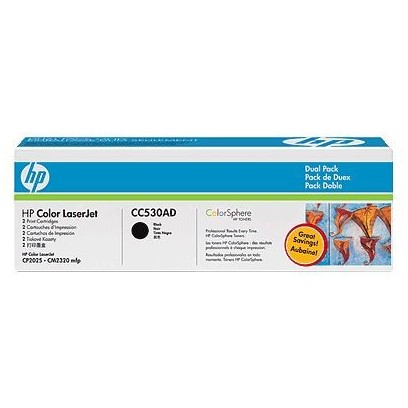 Toner HP CC530AD černý - 2 ks